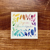 Square card 9*9 cm happy birthday