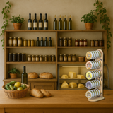 Apipharma Candy Tin Stand - Wooden Display for Sweets