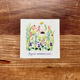 Square card 9*9 cm happy birthday