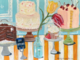 Happy Birthday Les Gateaux Greeting Card