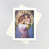 Los Cigarillos Paris - Alphonse Mucha Card