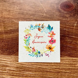 Square card 9*9 cm happy birthday