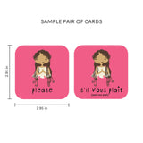 Minilingo Bilingual French/English Flashcards for Kids