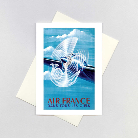 Air France Propeller - Aeroplanes Greeting Card