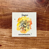 Square card 9*9 cm happy birthday