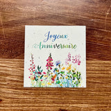 Square card 9*9 cm happy birthday