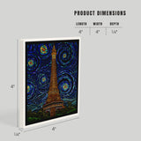 CERAMIC COASTER Paris, France, Eiffel Tower Mosaic