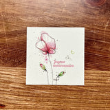 Square card 9*9 cm happy birthday