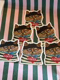 Bonjour Chat 3" Die Cut Sticker