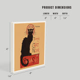 Ceramic Coaster Chat Noir Cabaret Troupe Black Cat, Vinta…