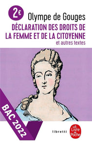 DECLARATION DES DROITS DE LA FEMME ET DE LA CITOYENNE - BAC 2025