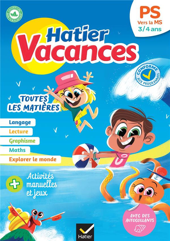 HATIER VACANCES - CAHIER DE VACANCES 2025 DE LA PS VERS LA MS 3/4 ANS - POUR REVISER SON ANNEE DANS