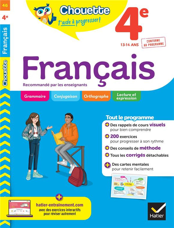 CHOUETTE - FRANCAIS 4E - CAHIER DE REVISION ET D'ENTRAINEMENT RECOMMANDE PAR LES ENSEIGNANTS