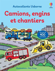 CAMIONS ENGINS ET CHANTIERS - PREMIERS AUTOCOLLANTS - VOLUME COMBINE - DES 3 ANS