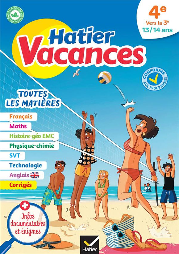 HATIER VACANCES - CAHIER DE VACANCES 2025 TOUTES LES MATIERES - DE LA 4E VERS LA 3E - POUR REVISER S