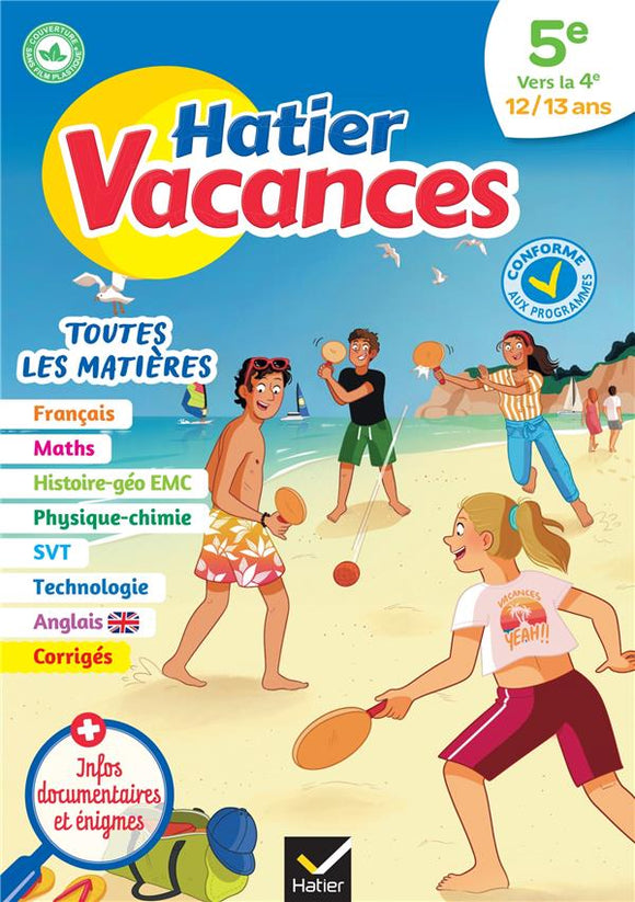 HATIER VACANCES - CAHIER DE VACANCES 2025 TOUTES LES MATIERES - DE LA 5E VERS LA 4E - POUR REVISER S