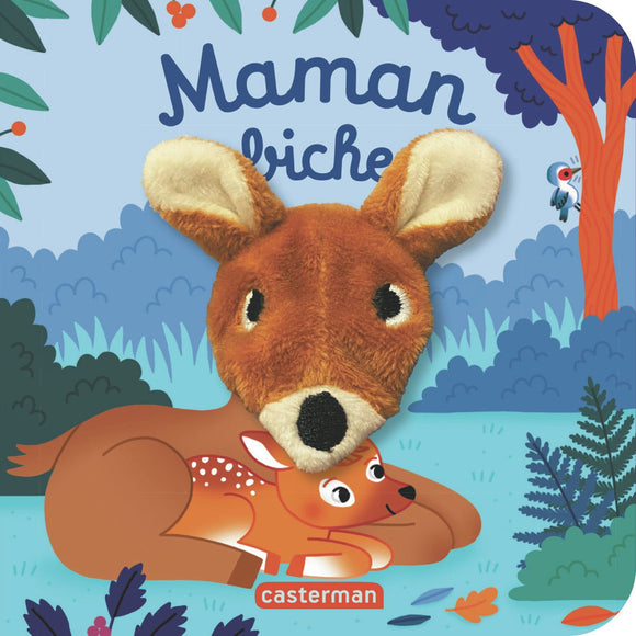 LES BEBETES - MAMAN BICHE - LIVRE MARIONNETTE POUR BEBE - DES 3 MOIS