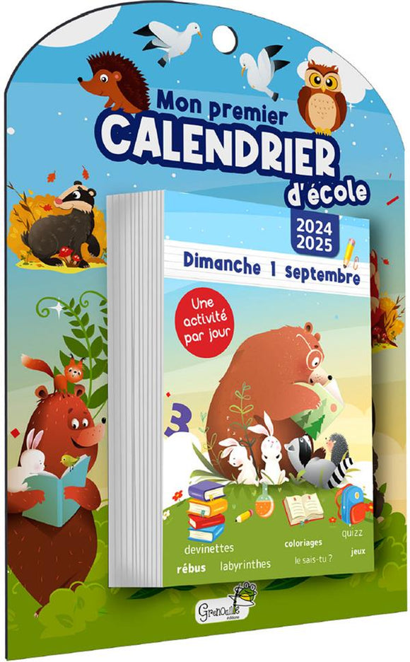 MON PREMIER CALENDRIER D'ECOLE 2024-2025