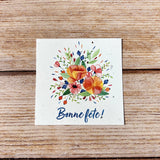 5 small traditional square cards happy birthday