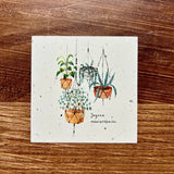 Square card 9*9 cm happy birthday