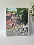 Georgetown canal watercolor print