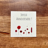 Square card 9*9 cm happy birthday