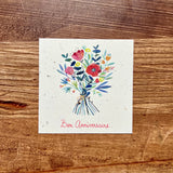 Square card 9*9 cm happy birthday