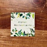 Square card 9*9 cm happy birthday