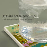 CERAMIC COASTER Washington DC, Geometric City Series