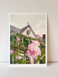 Monet's House, Giverny watercolor print