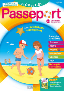 PASSEPORT - DU CP AU CE1 6/7 ANS - CAHIER DE VACANCES 2023