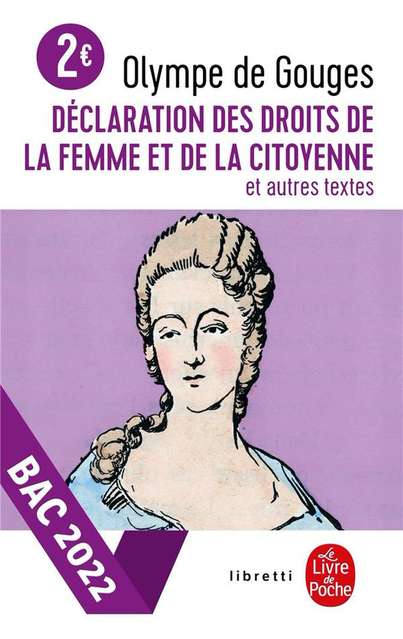 DECLARATION DES DROITS DE LA FEMME ET DE LA CITOYENNE BAC 2024