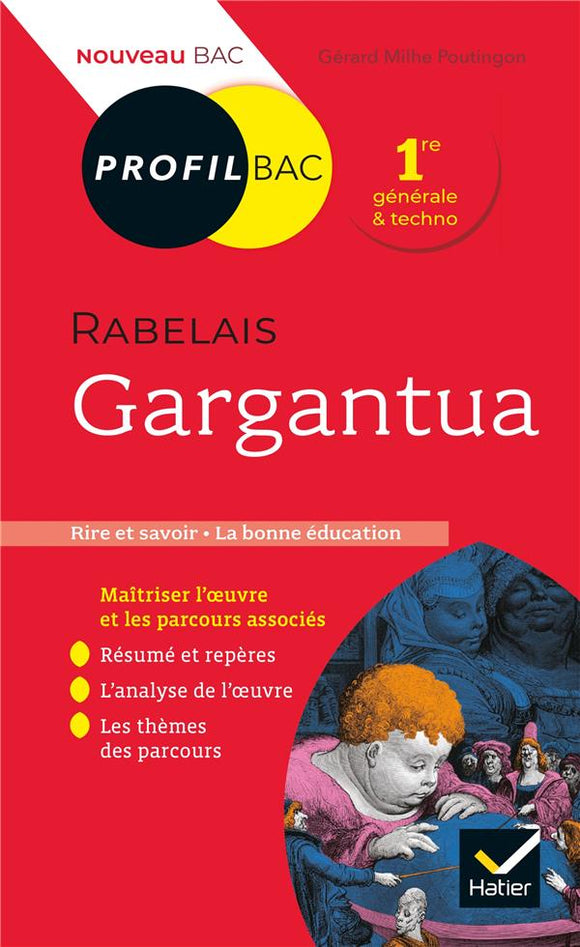 PROFIL - RABELAIS GARGANTUA (OEUVRE AU PROGRAMME BAC 2024) - TOUTES LES CLES D'ANALYSE POUR LE BAC