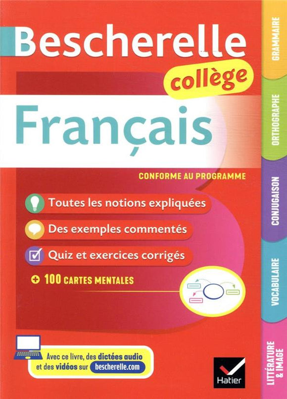 BESCHERELLE COLLEGE - FRANCAIS (6E 5E 4E 3E) - GRAMMAIRE ORTHOGRAPHE CONJUGAISON VOCABULAIRE